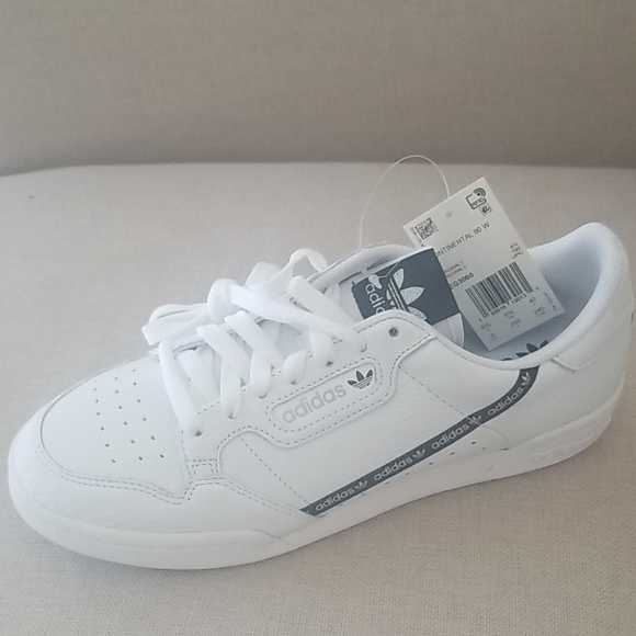 Adidas White / Black CONTINENTAL 80 SHOES - Picture 11 of 11